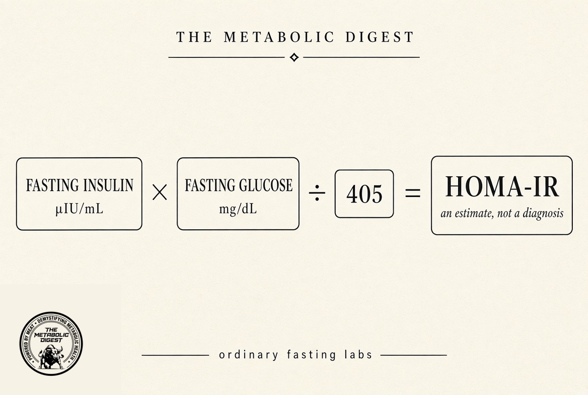Original cover for HOMA-IR is the metabolic number hiding behind a “normal” glucose