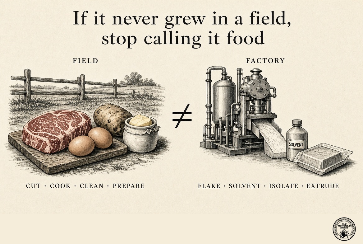 Original cover for If it never grew in a field, stop calling it food