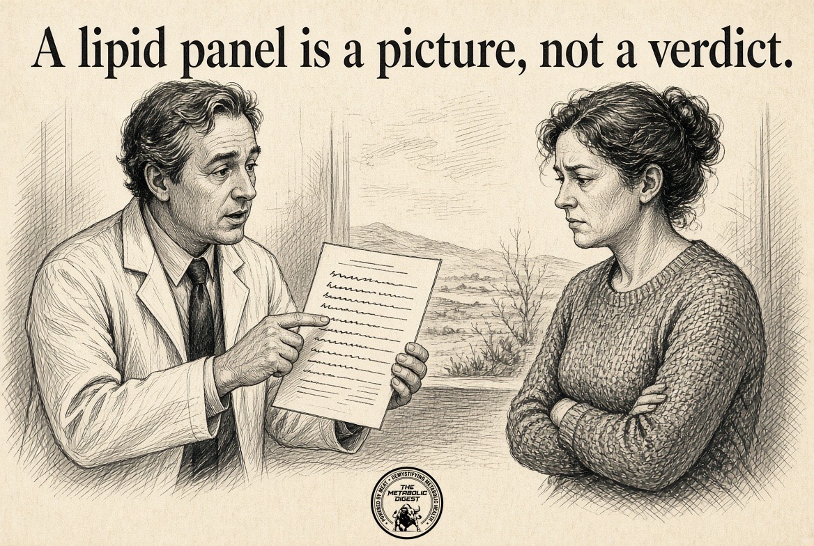 Original cover for A lipid panel is a picture, not a verdict